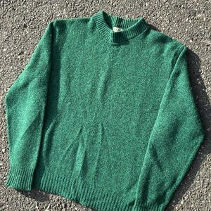 L.L. Bean Green Crewneck Sweater